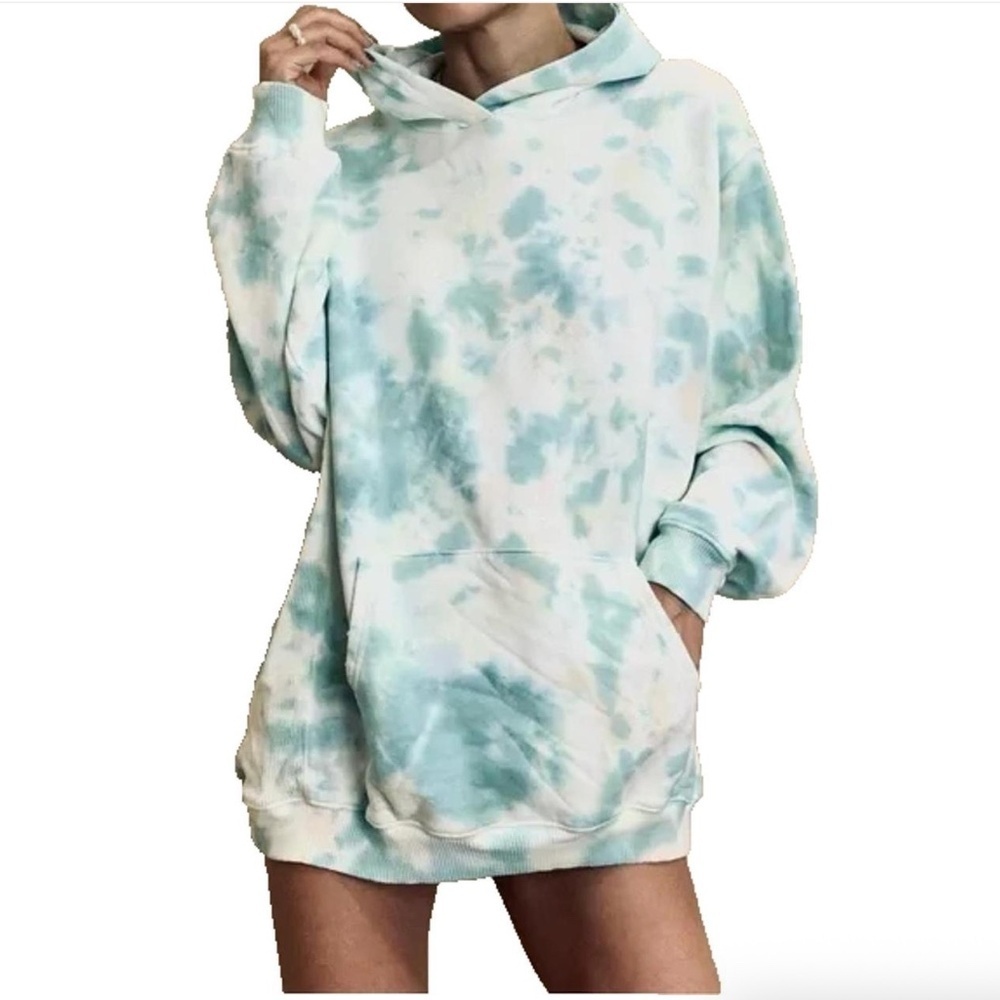 Aerie Women's Oversized Tie Dye Hoodie Sweatshirt Multicolor Size XS